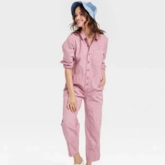 NWT - Pink - Jumpsuit - Long Sleeve - Boiler-suit - Universal Thread - 4 - Picture 3 of 6